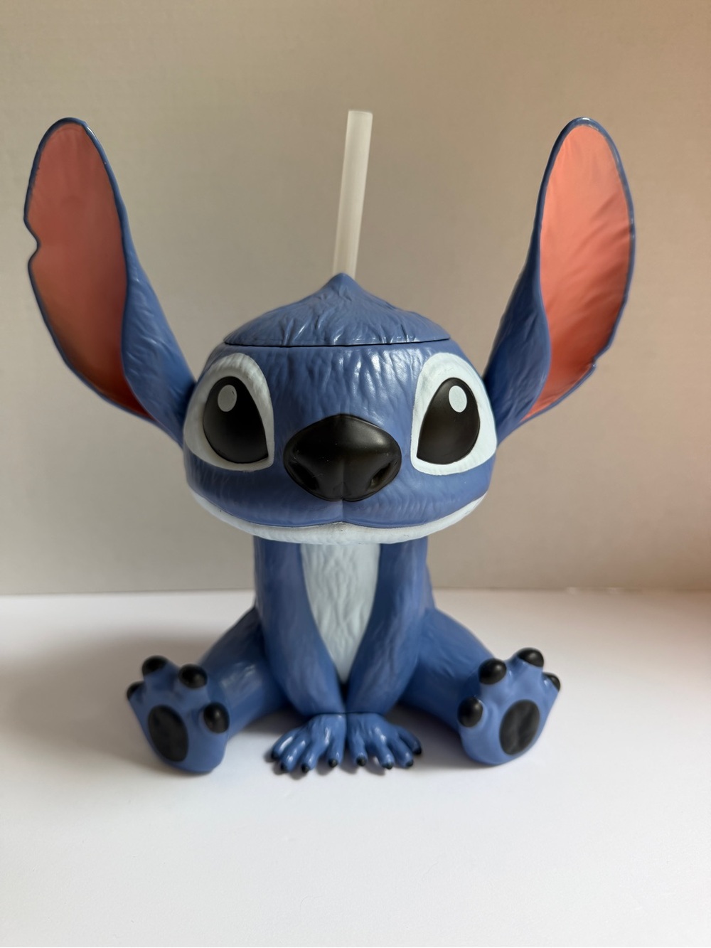 Disney Blue and Pink Stitch Character Straw Cup. Only sold in theaters.
